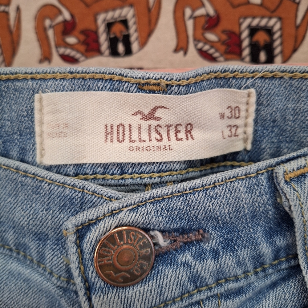 Hollister 30x32 Men's Light Wash Skinny Jeans - Picture 3 of 9